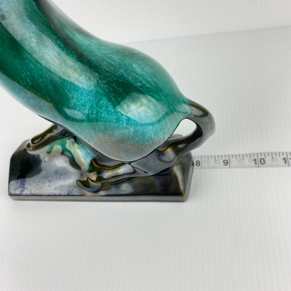 Blue Mountain Horse Medium 12 X 8 inch Vintage Glazed Pottery Figurine Stallion - Picture 8 of 8